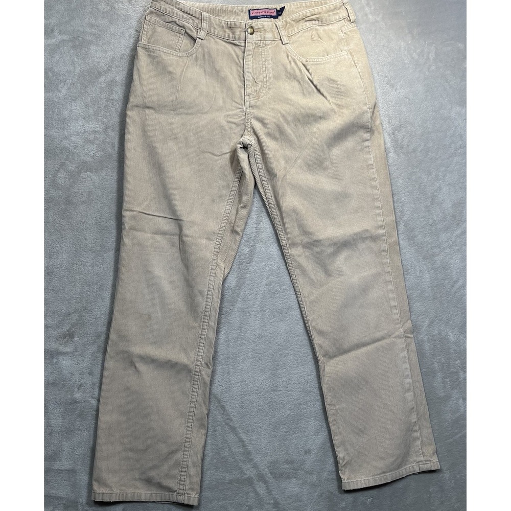 Vineyard Vines 5 Five Pocket Corduroy Pants Men's 32x30 (32x29) Beige